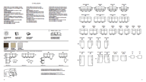 Découvrez notre plan d'aménagement et notre fiche technique de meubles présentant les différentes configurations et dimensions de canapés du modèle Chelsea, alliant un prix exceptionnel et une qualité remarquable. Canape Paris by Atelier Bis