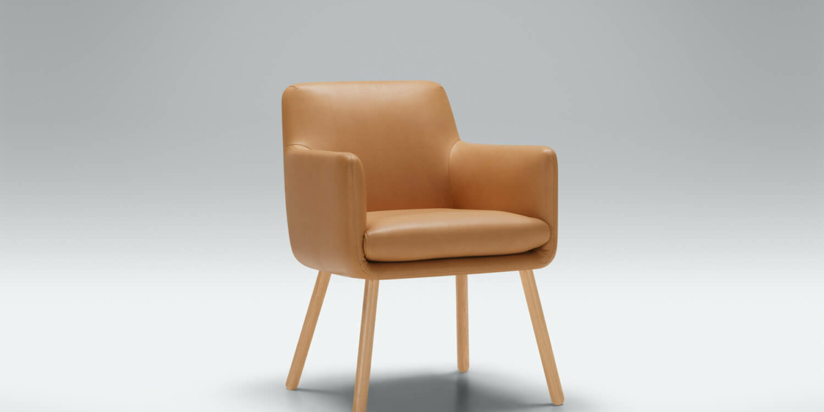 61ceddd9be32b14995f0538d_MOA_studio_bistro_chair_Aniline_latte_1 Fauteuil Moa Bistro en lin gris foncé avec une bibliothèque intégrée Le fauteuil en lin gris foncé est placé près d'une bibliothèque intégrée, offrant un coin lecture confortable et pratique.