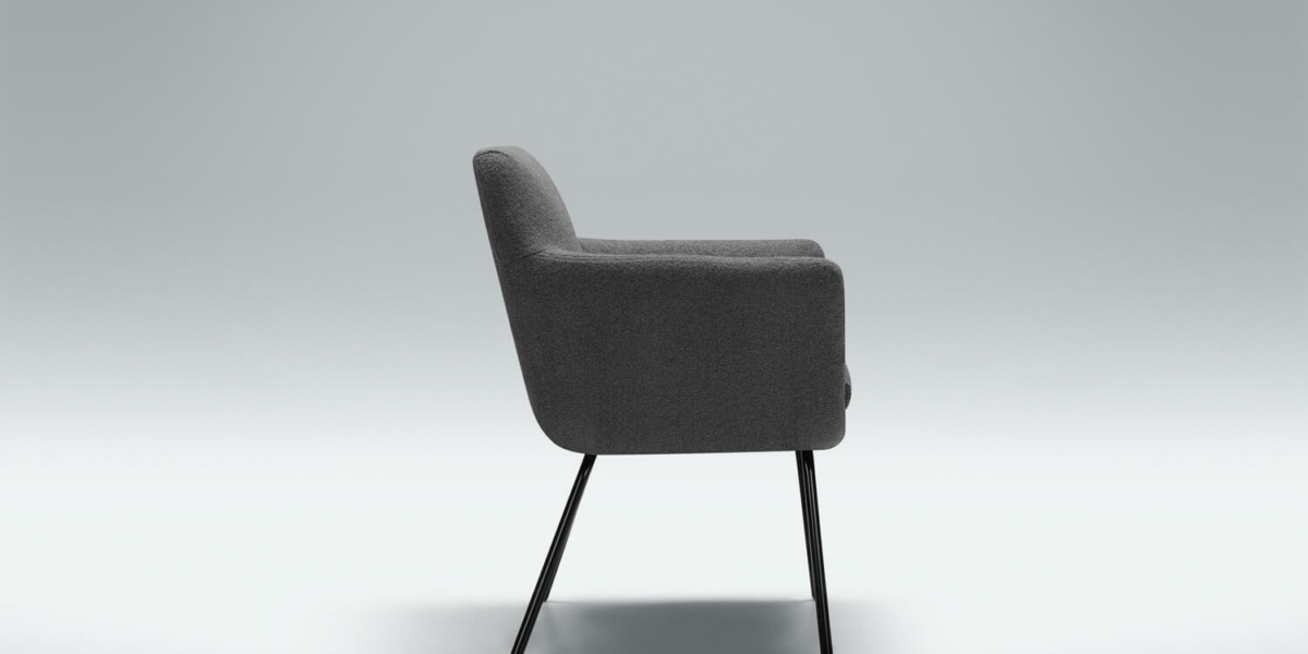 61ceddfed9b077636017653c_MOA_bistro_chair_Willow_9_d.grey_2 Fauteuil Moa Bistro en velours vert émeraude avec des coussins décoratifs dorés Le fauteuil en velours vert émeraude est rehaussé de coussins dorés, créant un coin lecture chic et sophistiqué.