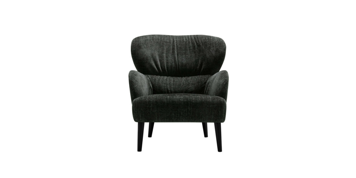 Fauteuil Ross en noir avec des coussins en velours rouge Les coussins en velours rouge ajoutent une touche de couleur vibrante au fauteuil Ross en noir, créant un contraste saisissant et élégant.