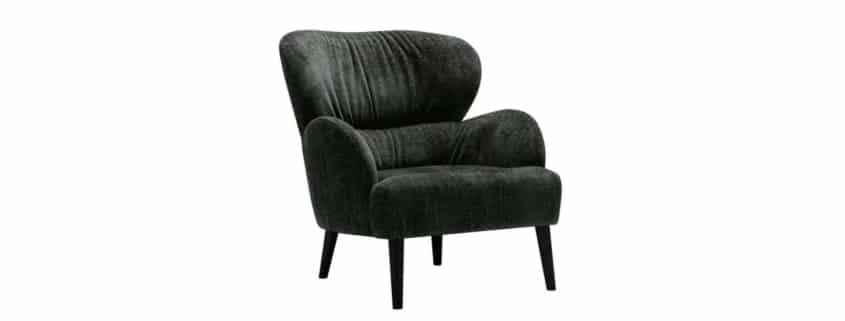 Ce fauteuil rembourré gris foncé, au design élégant avec un dossier haut et des pieds en bois noir, incarne le mélange parfait de style et de qualité. Un ajout chic à n'importe quel espace, il apporte une touche d'élégance parisienne à votre décoration intérieure. Canape Paris by Atelier Bis