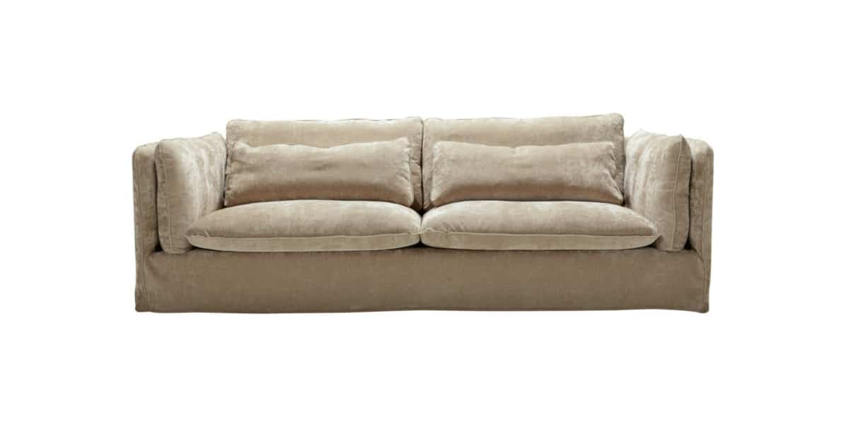 VIDAR_technical_3,5seater_wildflower_2_cold_beige_1 canapé vidar de face dans un fond blanc, modèle marron