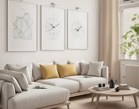 Coin lecture cosy avec fauteuil en rotin et lampe douce